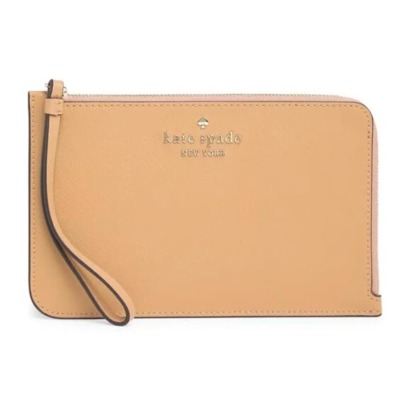 Kate Spade Cameron Medium Wristlet – Light Fawn - Picture 1 of 7